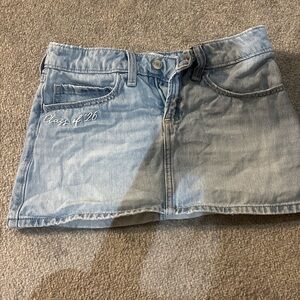 Hollister Class 2026 Blue Denim Skirt